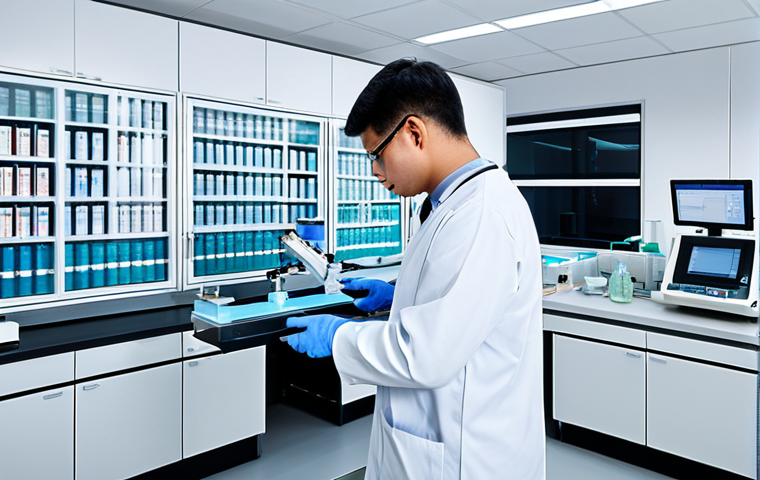 임상병리사 업무 자동화 전망 - Automated Lab**

"A modern clinical pathology laboratory with advanced automated equipment processin...