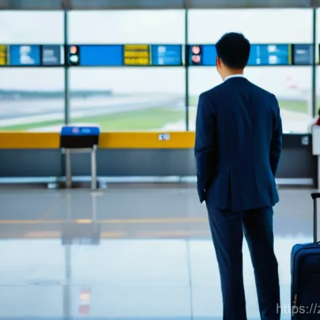 임상병리사 해외 연수 후기 - **Prompt:** A young Asian professional, appearing to be in their late 20s or early 30s, stands thoug...