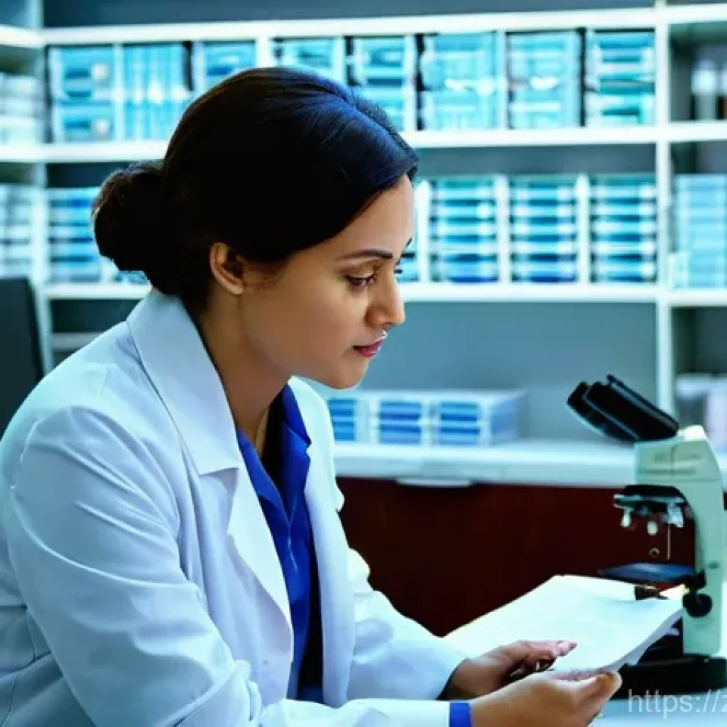 임상병리사 인기 근무지 순위 - **Prompt 1: Dedicated Pathologist in a Major Tertiary Hospital**
A focused female pathologist, l...