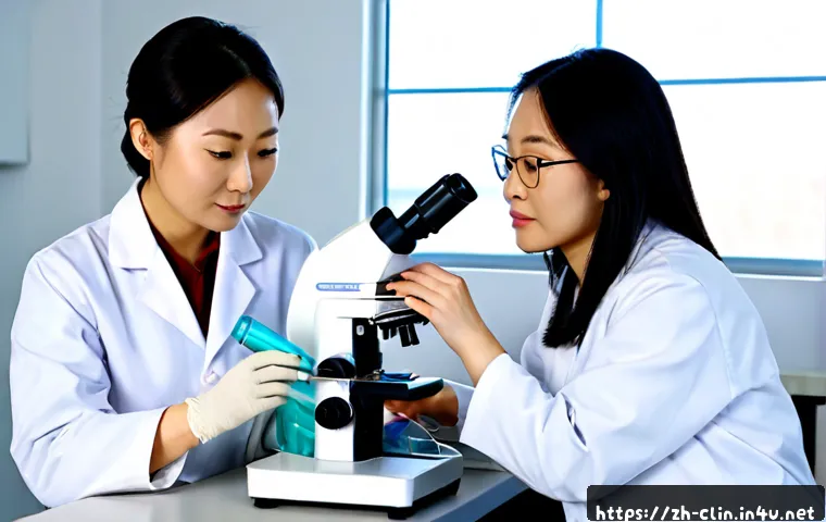 임상병리사 재교육 프로그램 - Photorealistic hospital laboratory continuing education workshop, three adult clinical laboratory te...